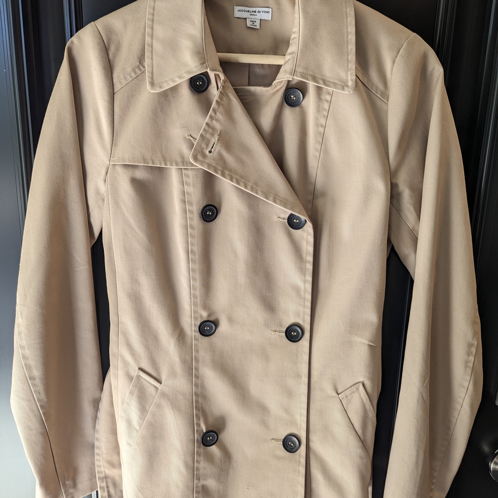 Double-Breasted Tan Jacket (Trenchcoat)